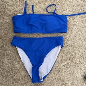 Bandeau bathing suit- Royal Blue